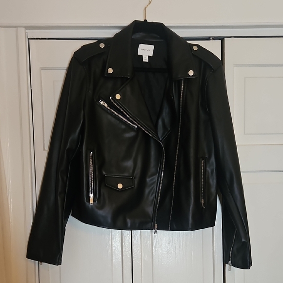 Nine West Size XL Black Faux Leather Jacket - Picture 2 of 10